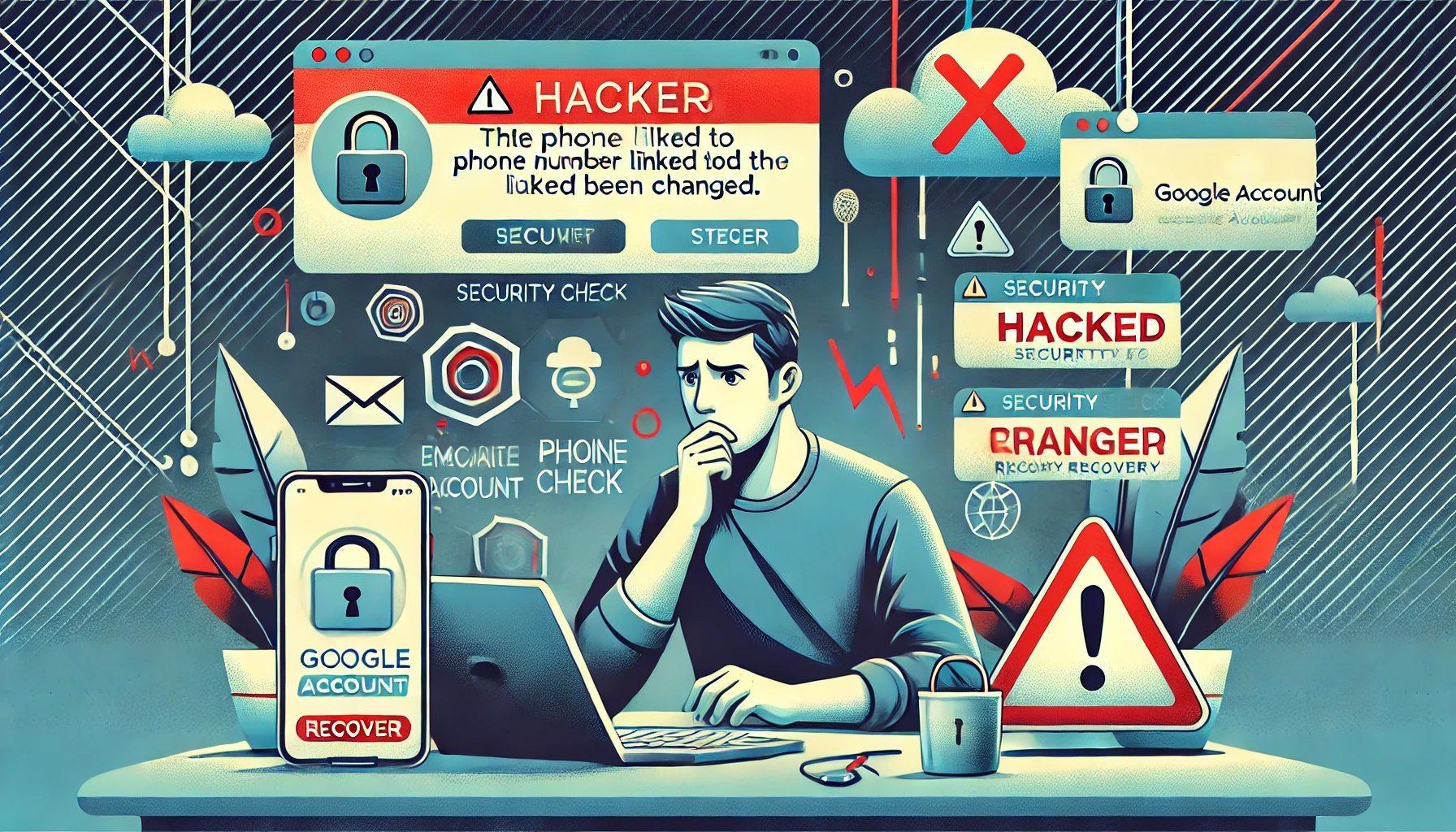 akun google di hack dan nomor diganti