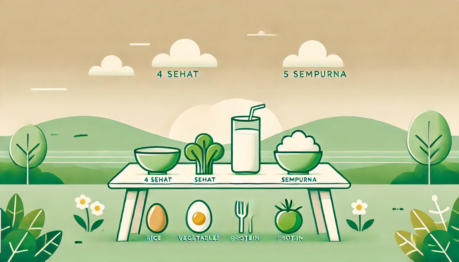 Contoh Makanan 4 Sehat 5 Sempurna Yang Simple