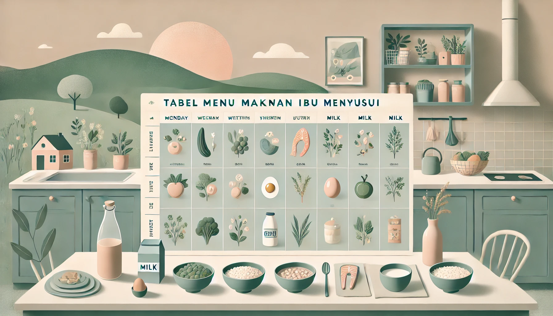 Tabel Menu Ibu Menyusui