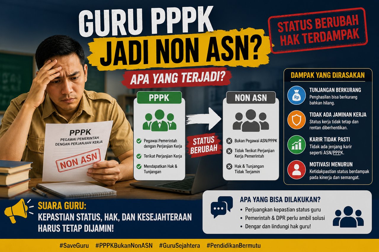 Guru PPPK Jadi Non ASN