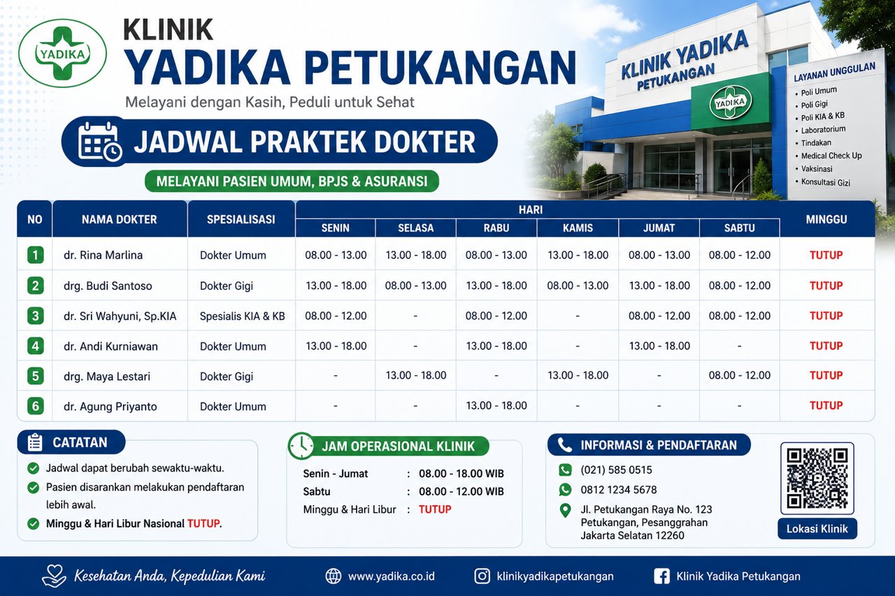 Jadwal Praktek Dokter Klinik