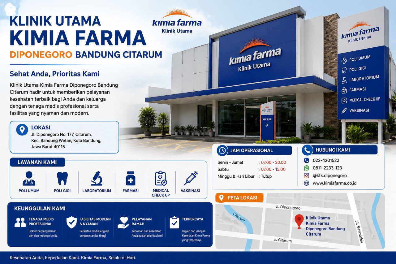 Klinik Utama Kimia Farma Diponegoro Bandung Citarum