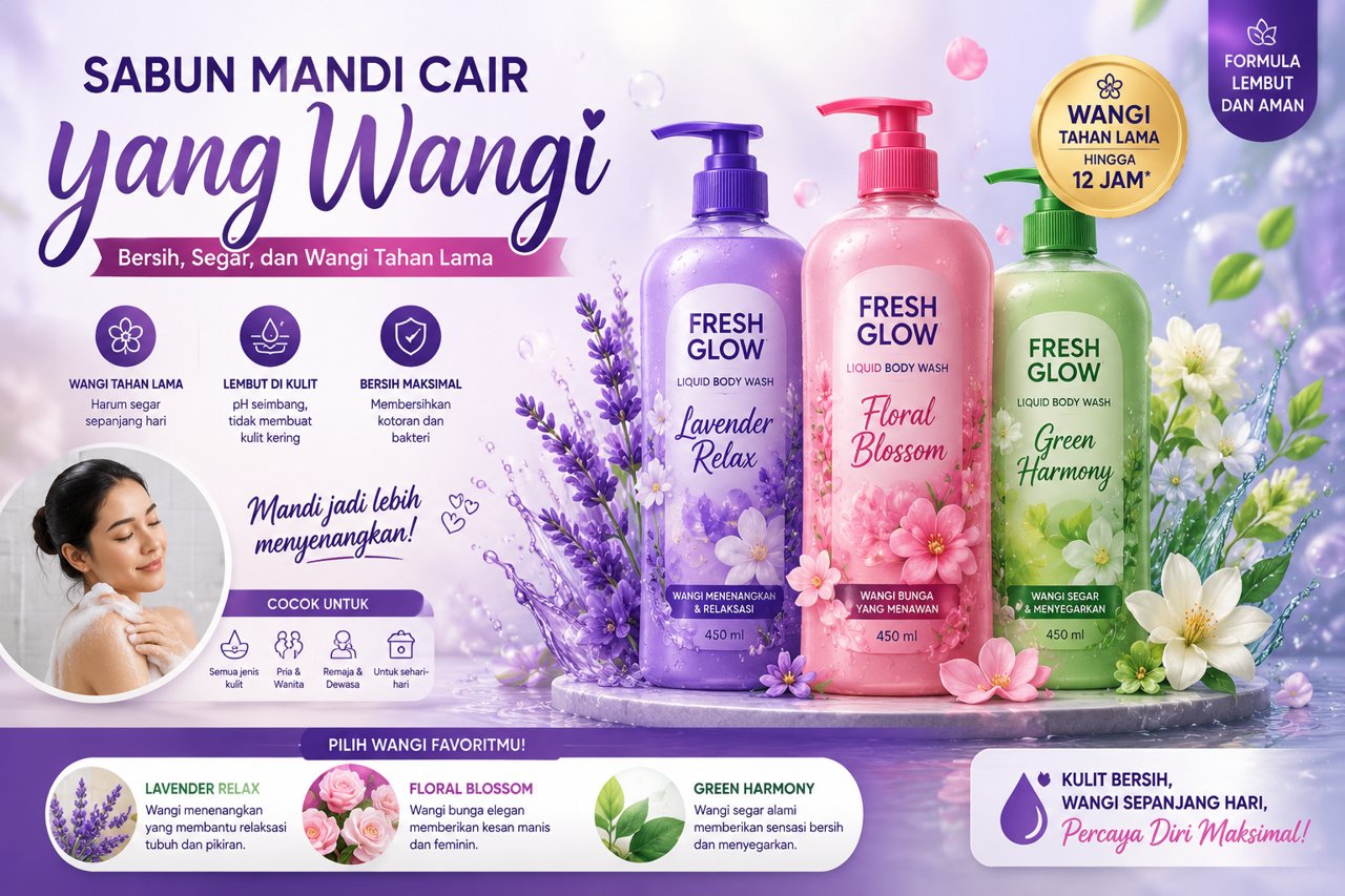 Sabun Mandi Cair Yang Wangi