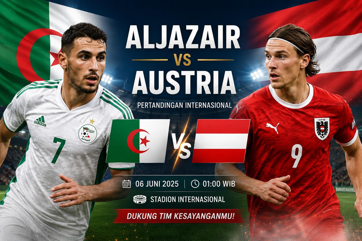 Pertandingan Aljazair vs Austria