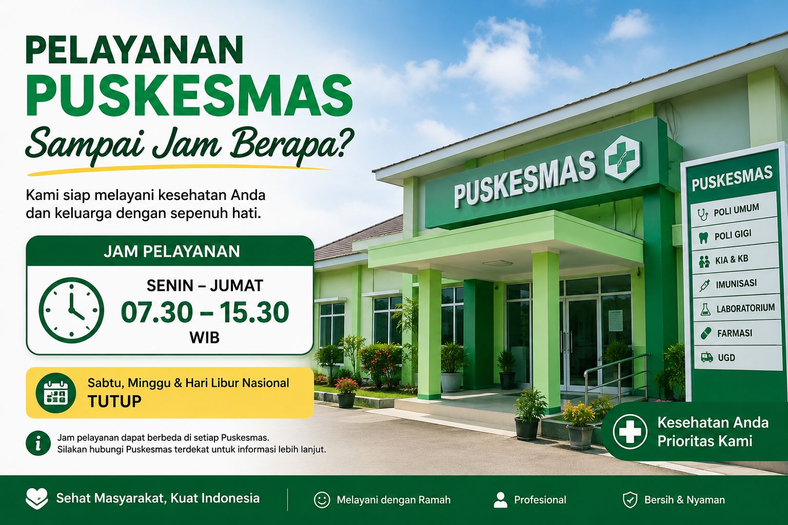Pelayanan Puskesmas Sampai Jam