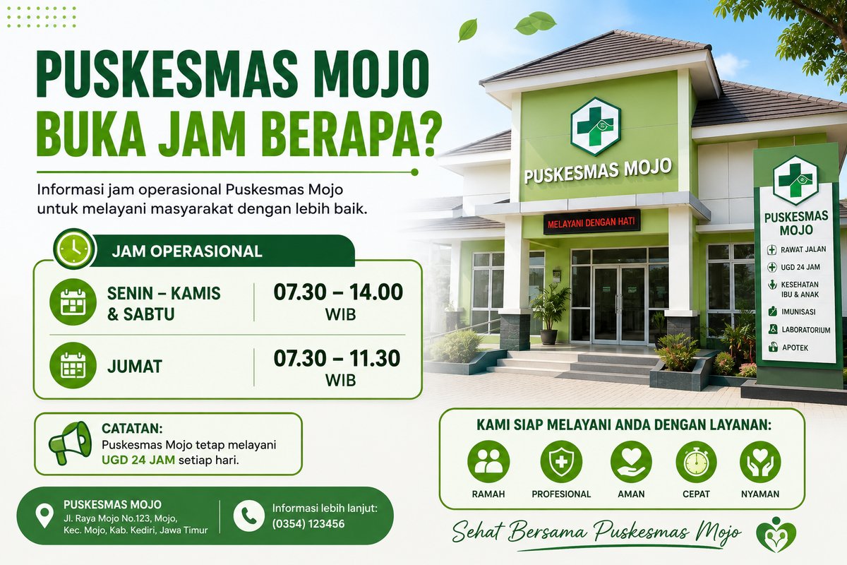 Puskesmas Mojo Buka Jam