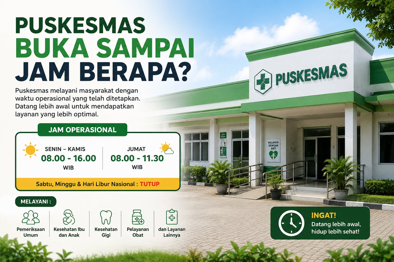 Puskesmas Buka Sampai Jam