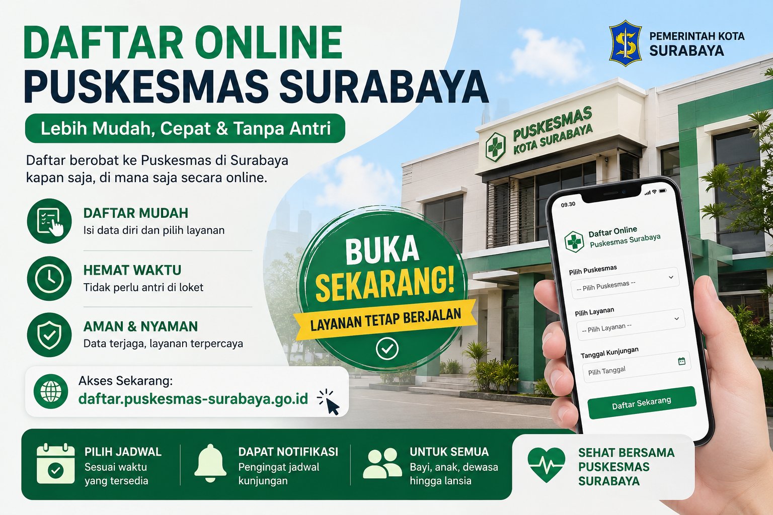 Daftar Online Puskesmas Surabaya