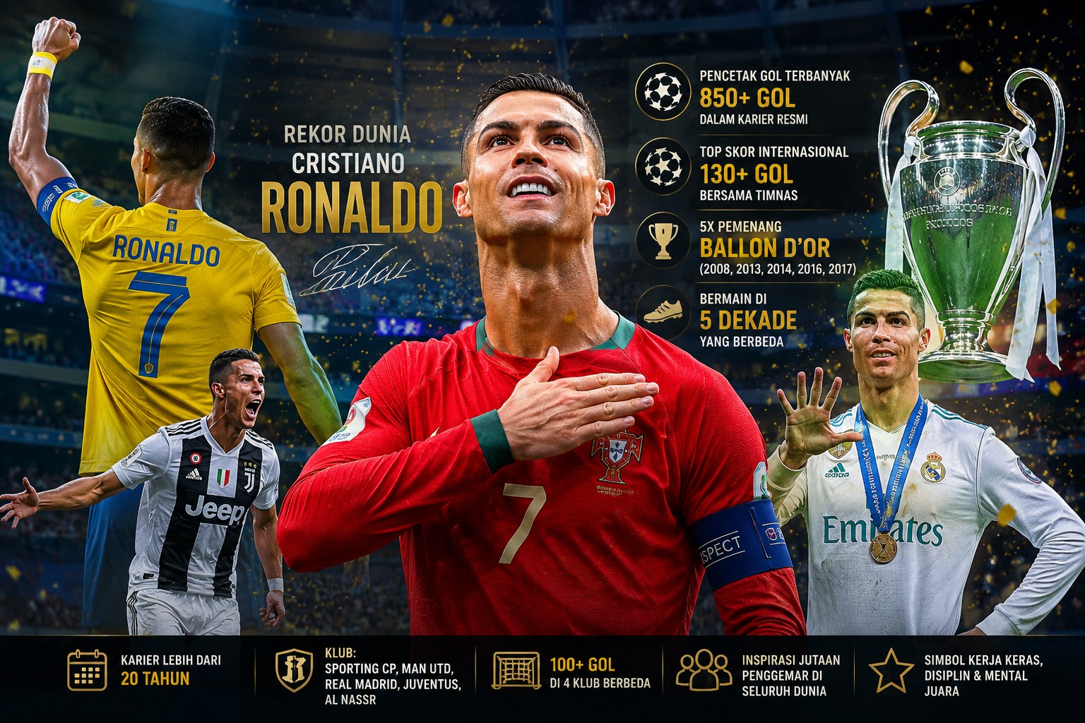 Cristiano Ronaldo Rekor Dunia