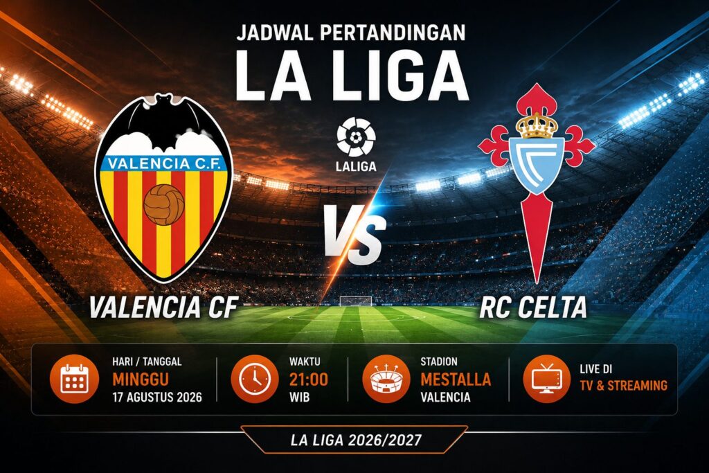 Jadwal Valencia vs Celta
