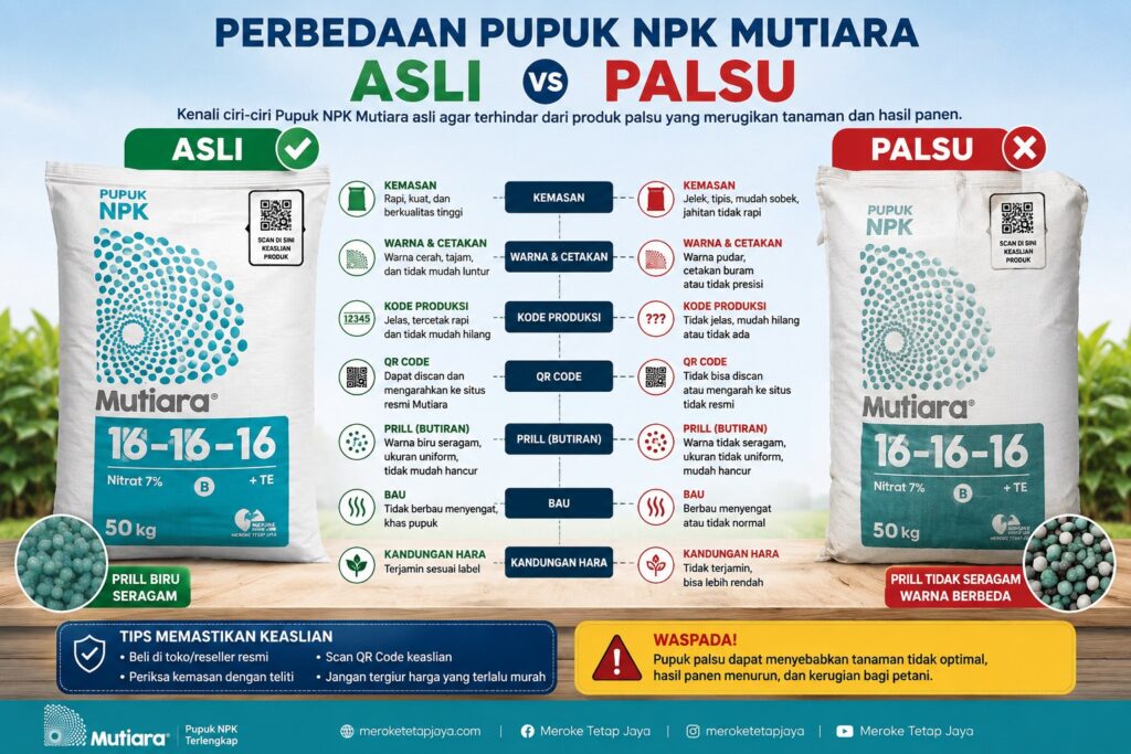 Perbedaan Pupuk NPK Mutiara
