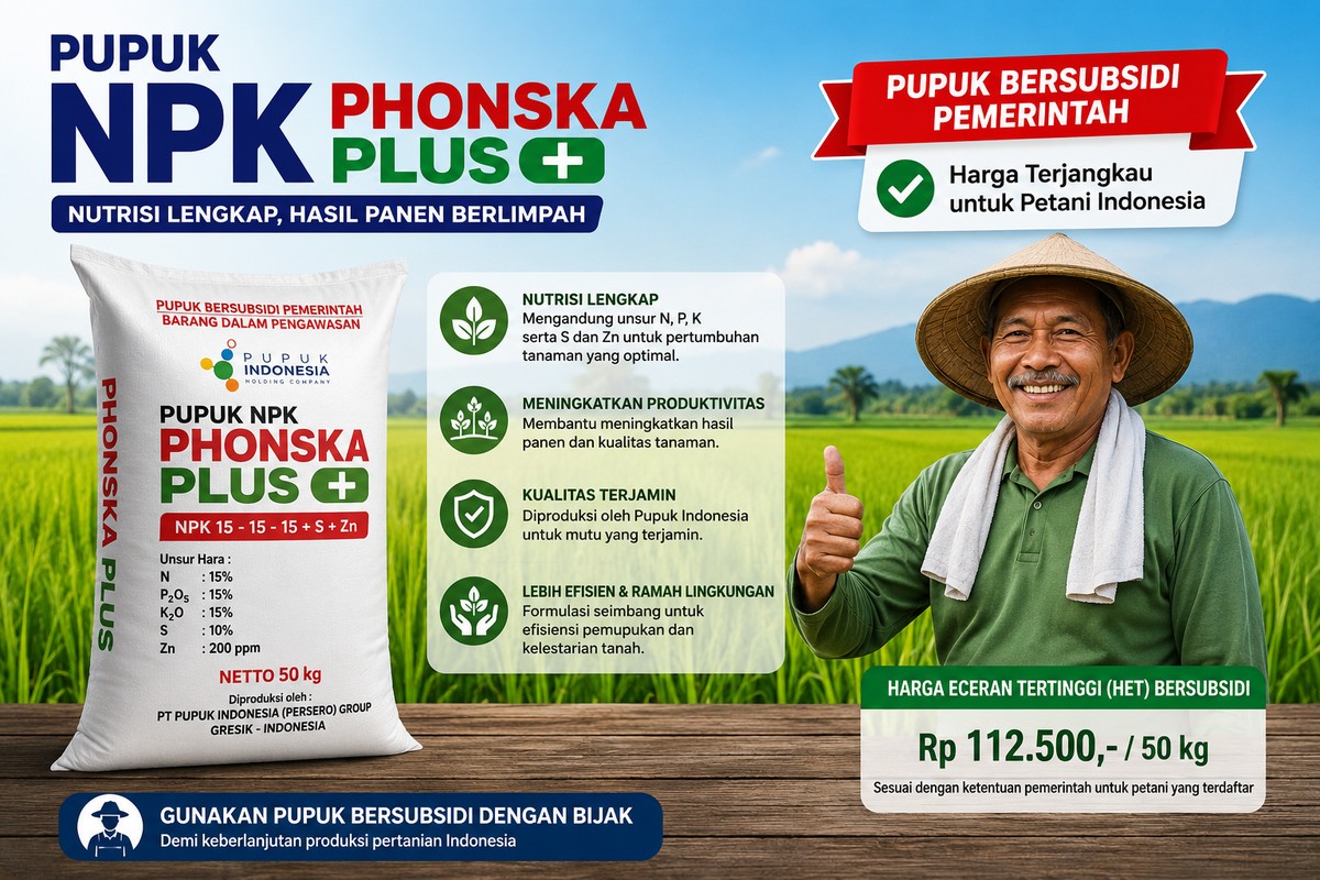 Pupuk NPK Phonska Plus Subsidi Pemerintah Dan Manfaatnya