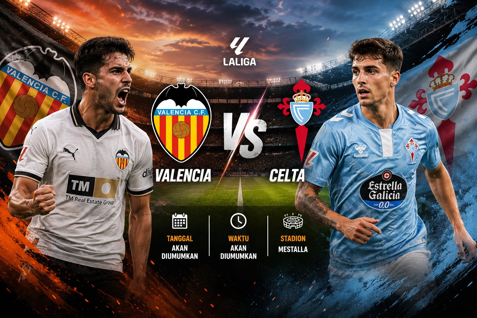 Pertandingan Valencia vs Celta
