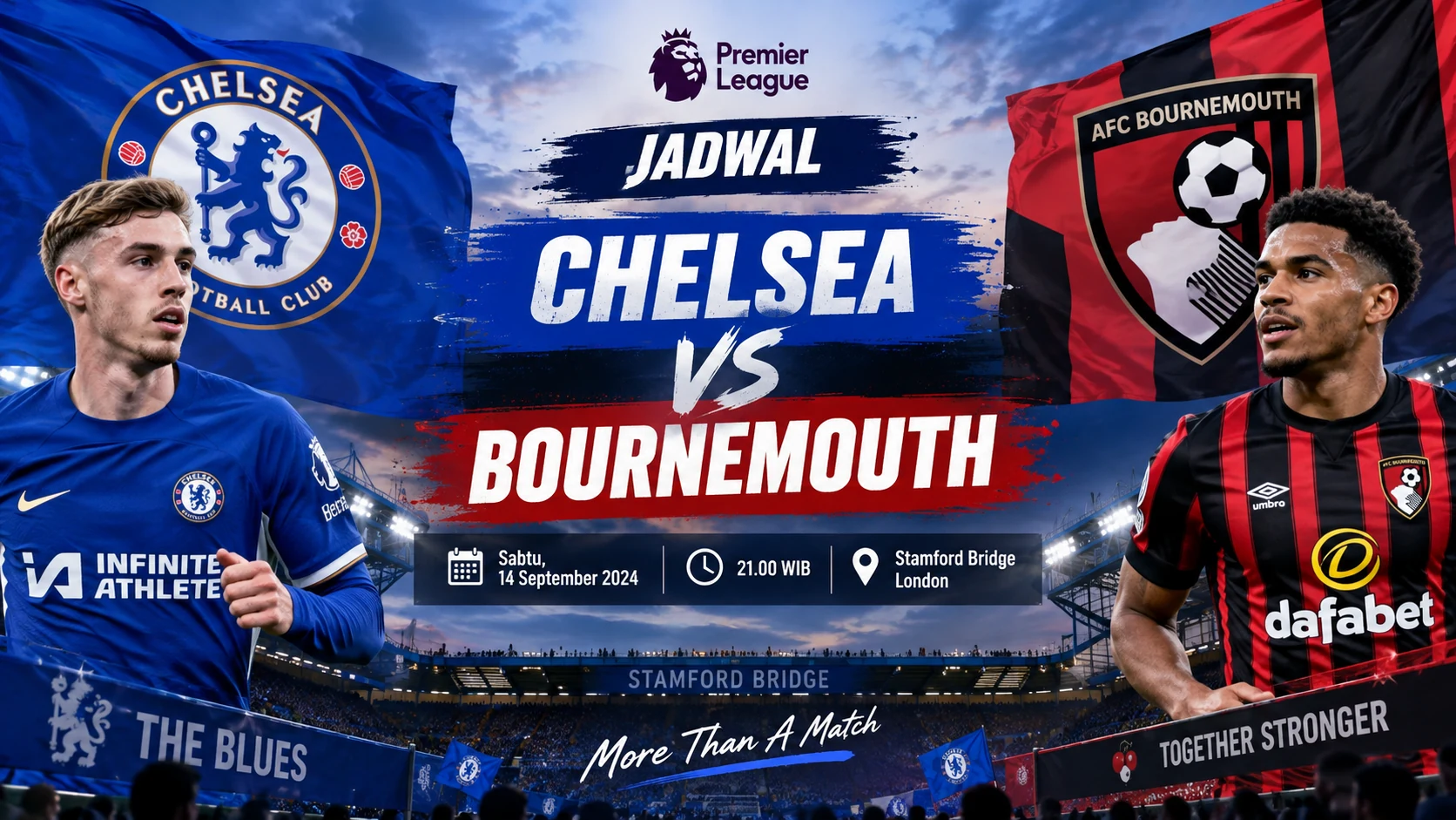 Jadwal Chelsea vs Bournemouth Jadi Sorotan Premier League