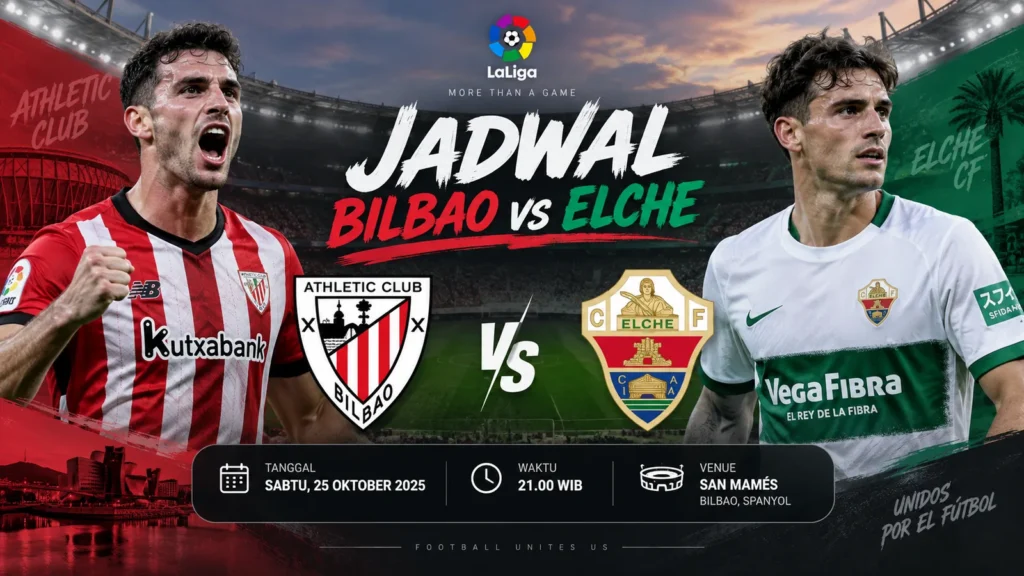 Jadwal Bilbao vs Elche