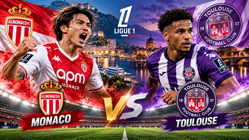 Pertandingan Monaco vs Toulouse