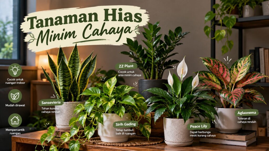 Tanaman Hias Minim Cahaya